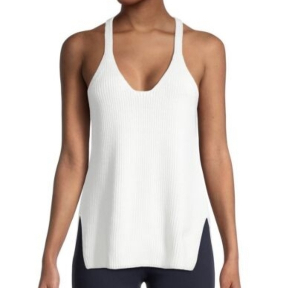 𝅺helmut Lang Ribbed Razor Back Tank